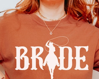 T-shirt de mariée cow-girl : t-shirt de mariée western rustique