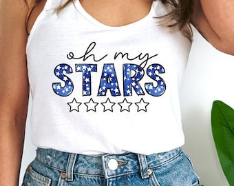 Débardeur Oh My Stars 4 juillet : dos nageur pour femme