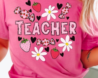 -shirt Professeur aux fraises | T-shirt pour la rentrée