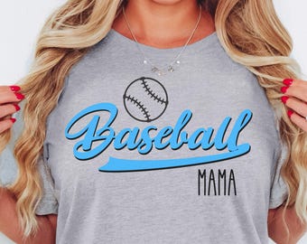 Baseball Mama Shirt : t-shirt en jersey de toile Bella