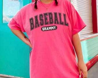 Chemise Grammy de baseball : t-shirt aux couleurs confortables, vêtements pour fans de sport