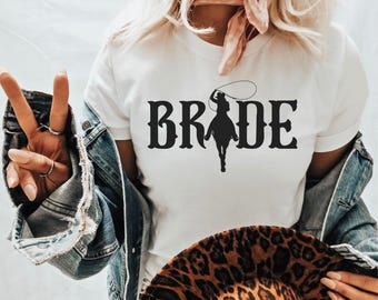 T-shirt de mariée cow-girl : t-shirt de mariage western