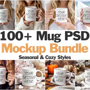 100+ Mug Mockup PSD Bundle, Mug Mockup Bundle, 100+ 11 oz Coffee Mug Mockups, White Mug Psd  Mockup, PSD Mug Bundle, Psd Smart Object