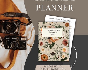 Photography Planner Canva Templates, Photography Business Planner, Photography Planner Printables