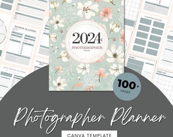 Yearly, Monthly & Daily Photography Business Planner, Photographer's Business Planner Printable, Client Workflow, Budget Finance Tracker