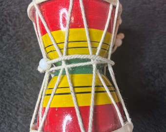 Damroo Hand Percussion: Indian Folk Music Instrument, 4" x 3"