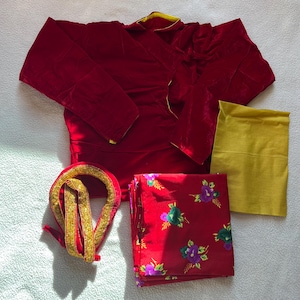 Gunyo Nepalese Gunyo Choli Set: Traditional Coming-of-age Dress - Etsy