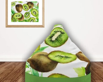 Kiwi Bean Bag Chair Cover - Summer Edition - Free Shipping