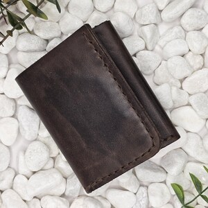 Leather Wallet Minimalist Leather Wallet Trifold Leather Wallet