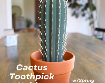 Cactus Toothpick Dispenser / Cactus / Toothpick / 3D Printed