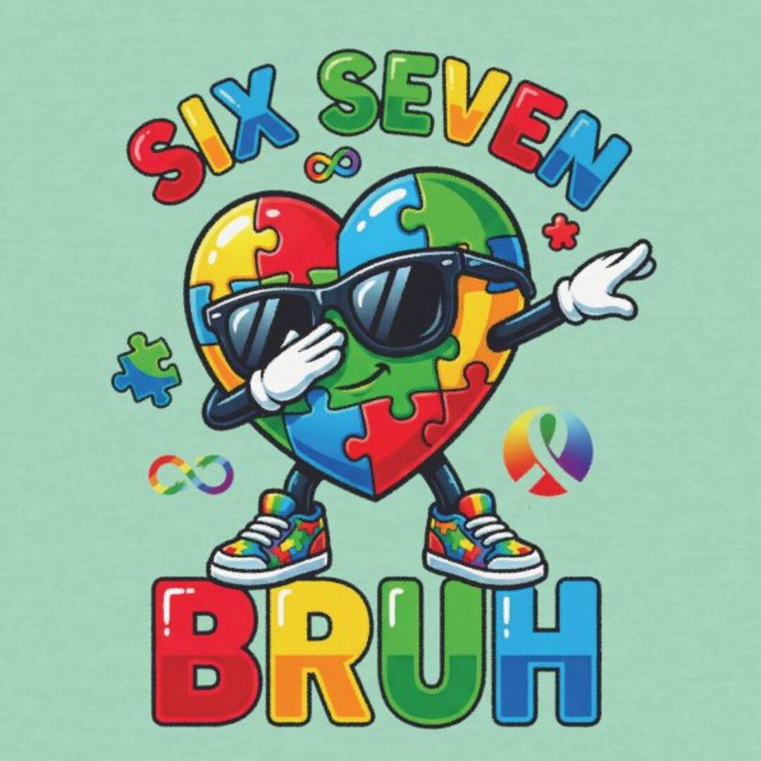Autism, 67, Awareness T-shirt, Neurospicy, Roblox, Six Seven ASD ...