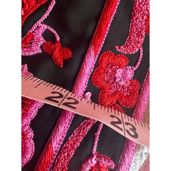 Vintage Rena Lange Asian-inspired Embroidered Sil… - image 7