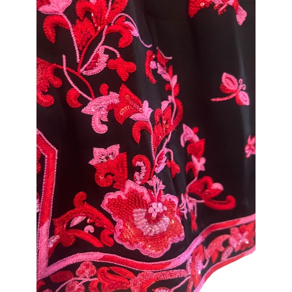 Vintage Rena Lange Asian-inspired Embroidered Sil… - image 5