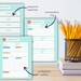 Teacher Planner, Lesson Plan Printable, Academic Schedule, Daily Lesson ...