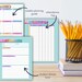 Teacher Planner, Lesson Plan Printable, Academic Schedule, Daily Lesson ...