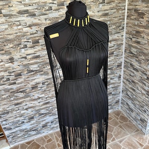 Burning man outfit womens, Festival set, Macrame dress, Rave Outfit, Goddess costume, Macrame top, Rave clothing, Macrame Shoulder, Gold top