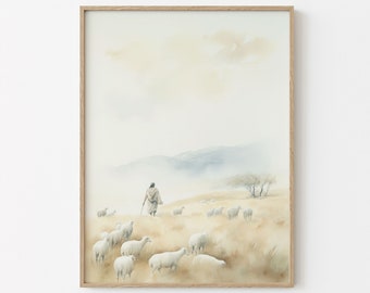 The Good Shepherd, Jesus Picture, Shepherd Image, Parable Of The Lost Sheep, Pastoral Gift, Bible, LDS Picture Christ, Bible Stories, jc34