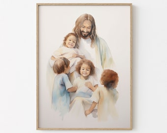 Jesus Christ Teaching Children, Jesus With Children, Jesus Picture, Jesus Images, Jesus Face, Jesus Christ Picture, LDS Picture Christ, jc41