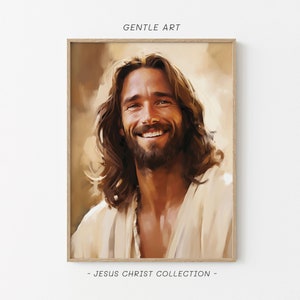 Jesus Happy, Jesus Smiling, Jesus Face, Jesus Laughing, Jesus Portrait, Jesus Artwork, Picture of Jesus, Jesus Clip Art, Jesus Picture, jc71