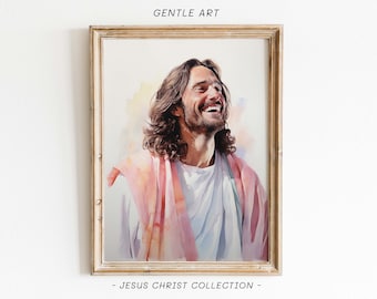 Smiling Jesus Christ Picture Jesus Images Jesus Face, Bilder Jesus, Jesus Christ Picture, LDS Picture Christ Photo, Jesus Clipart, jc55
