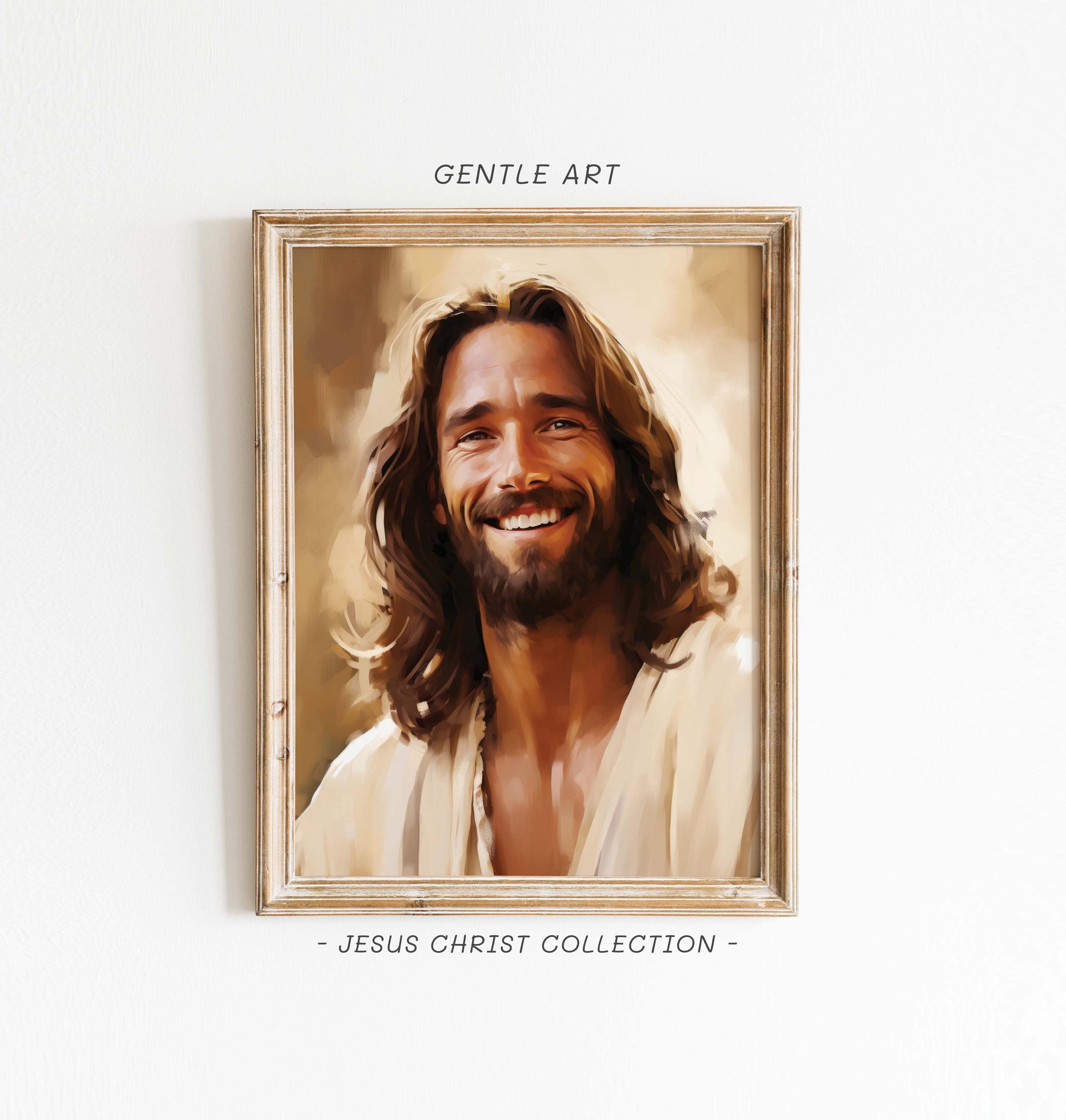 Jesús feliz, Jesús sonriendo, rostro de Jesús, Jesús riendo, retrato de ...