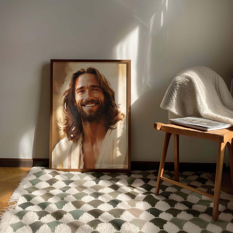 Jesús feliz, Jesús sonriendo, rostro de Jesús, Jesús riendo, retrato de ...