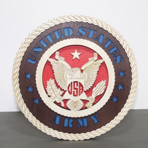 USA plaquette SVG, leger plaquette SVG, militaire plaquette, lasergesneden bestanden, bestanden voor lasergravure, herdenkingsgeschenken.