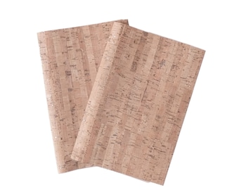 Cuero de corcho plateado macizo, corcho, textil de corcho, tela de corcho, piel de corcho, tela de corcho, cuero vegano, cuero vegetal, venta por metros, bricolaje, costura con corcho