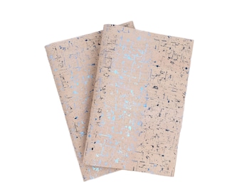 Cuero de corcho helado, corcho, textil de corcho, tela de corcho, piel de corcho, tela de corcho, cuero vegano, cuero vegetal, por metros, bricolaje, coser con corcho, bricolaje
