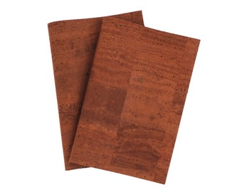 Cuero de corcho marrón claro, corcho, textil de corcho, tela de corcho, piel de corcho, tela de corcho, cuero vegano, cuero vegetal, venta por metros, bricolaje, costura con corcho
