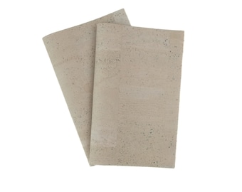Cuero de corcho gris claro, corcho, textil de corcho, tela de corcho, piel de corcho, tela de corcho, cuero vegano, cuero vegetal, venta por metros, bricolaje, costura con corcho