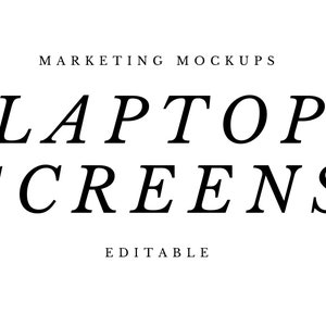 Business Marketing Tools, Marketing Tools for your App, Marketing Mockups, Laptop-Canva Editable