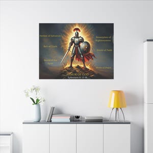 Armor of God Digital Art Download – Ephesians 6 Christian Warrior Printable