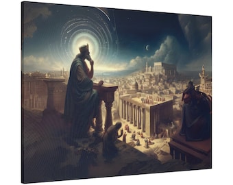 King Solomon's Temple Canvas Print: Christian Bible Story Artwork