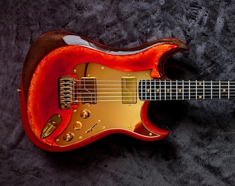 Guitarra Modugno LE12 Edición Limitada / LED / Fabricada en Texas, EE. UU.