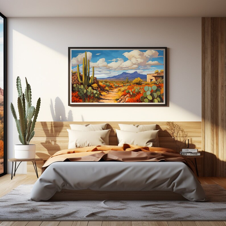 Camino Seco by Pinon Mesa Press, Printable Western Landscape Art, Digital Print, Modern Southwest, Digital Download image 3