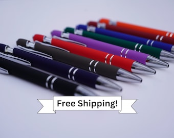 Bulk Promotional Pens for Businesses, Promotional Advertising Pens, Laser Engraved Customized Pens for Businesses and Events