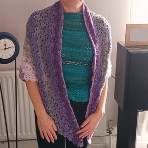 lacy crochet shawl