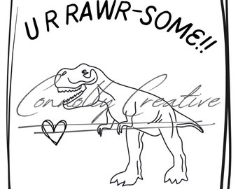 Dinosaur Valentine PDF