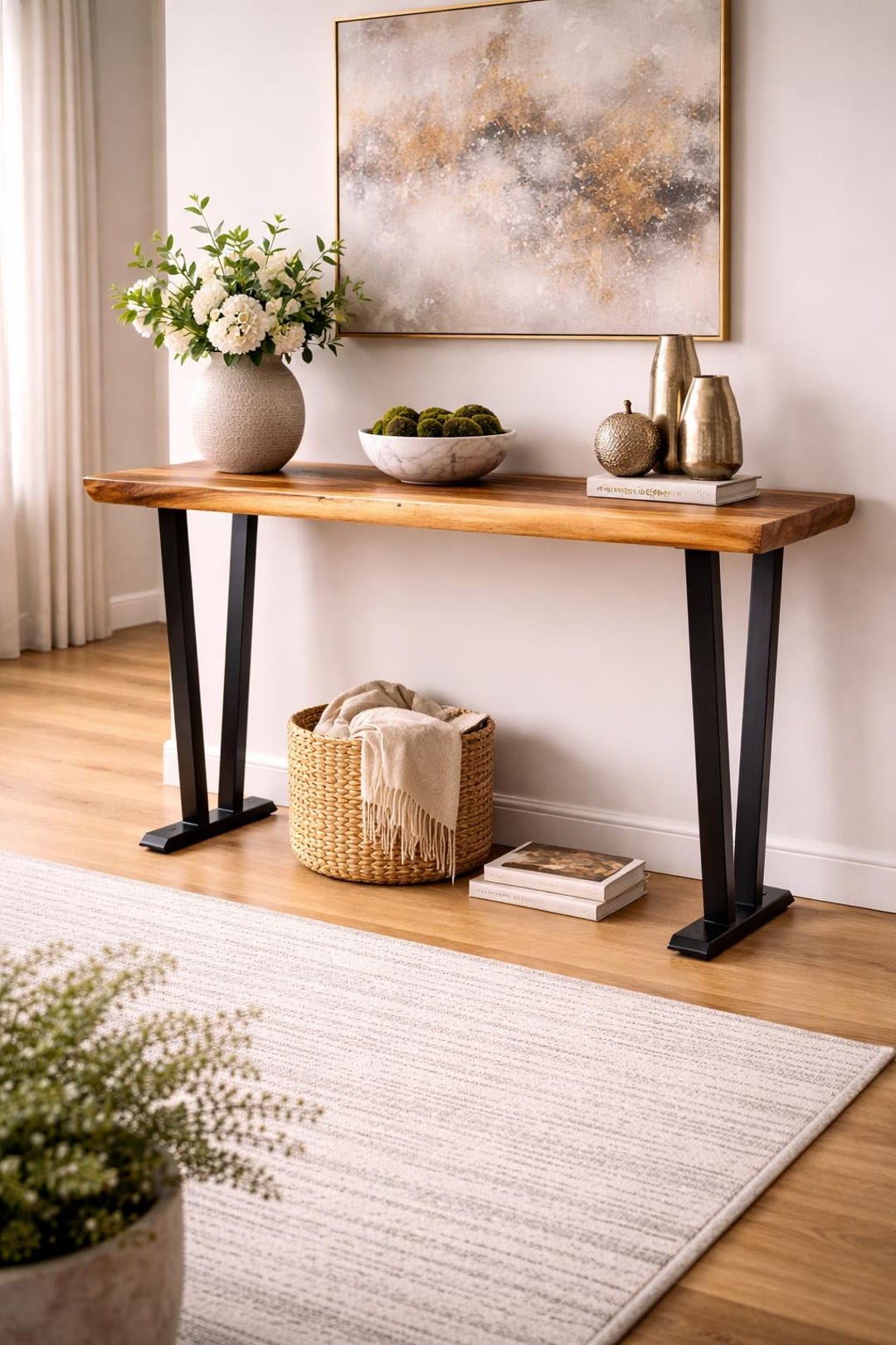 Cardoza Suar Wood Console Table