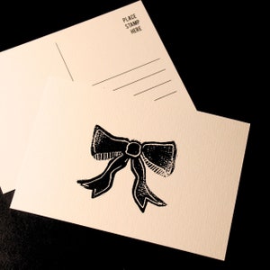 Carte postale avec noeud (Ensemble de 5)