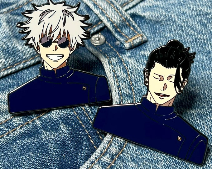 Broche en émail anime Sorcery Brothers