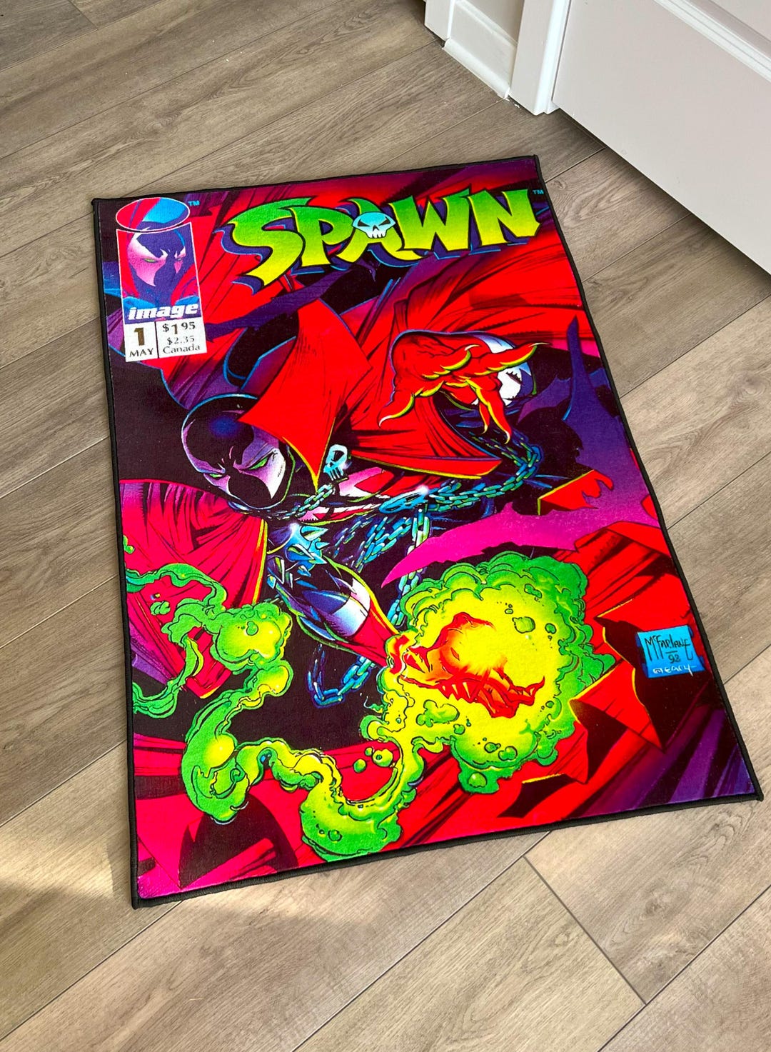 Comic Book Cover Rug, Floor Mat Carpet, Unique Bedroom Decor, Gift for ...