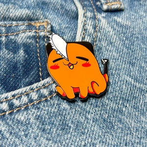 Anime Enamel Pin Cute Little Orange Dog