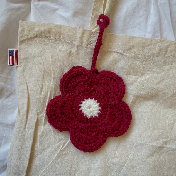 Crochet Flower Pouch for Tote Bags | Cute Organizer for Bags and Purses!