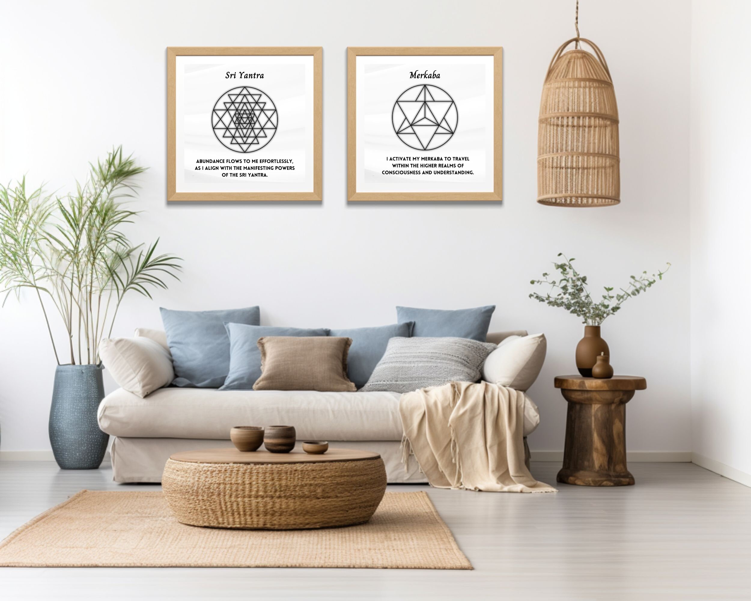 Sacred Geometry Wall Art | Spiritual Decor Wall Art | Zen Art | Flower ...