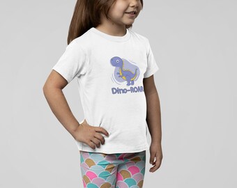 Purple Dino-ROAR Dinosaur Toddler Short Sleeve Tee