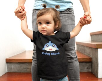 Baby Shark Feinjersey-T-Shirt für Kleinkinder