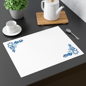Passover Placemat Jewish Holidays Mat for Passover & Sukkot 1 pc Decorative Single Piece Table Mat Star of David Hanukkah Placemat Setting