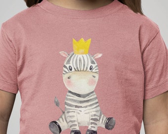 Zebras Wear Kronen Kleinkind Kurzarm T-Shirt